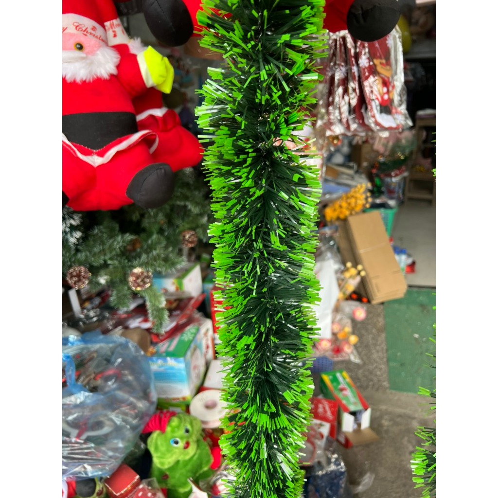 Dây đuôi chồn trang trí noel LinhDo phụ kiện trang trí đẹp treo cửa kính, cây thông cho văn phòng và cửa hàng