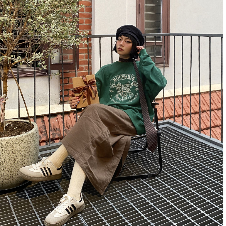 Áo Nỉ Không Mũ Unisex BOO Dáng Oversize Harry Potter BOOZILLA