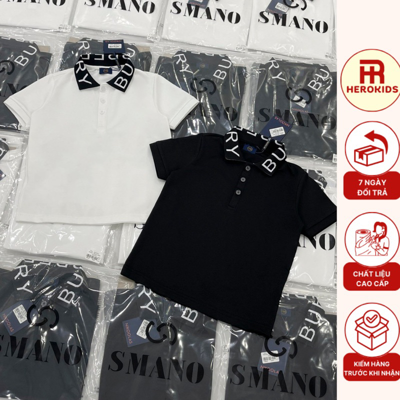 áo polo cho bé in chữ chất polo cá sấu cao cấp thoáng mát sang sịn__ 8304 herokids