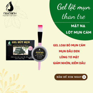 Gel hút mụn than tre hoạt tính loại bỏ mụn cám,lột mụn đầu đen, sợi bã nhờn nhanh chóng chỉ trong 1 bước đơn giản