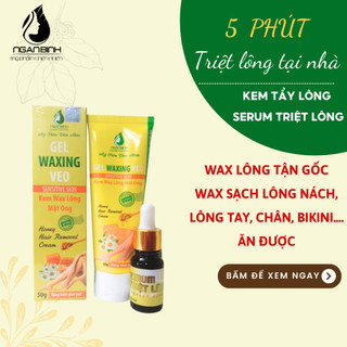 Gel waxing VEO kem tẩy lông Ngân Bình làm sạch vùng lông dưới cánh tay, lông nách, lông chân, lông tay, lông bikini