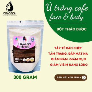 (Sỉ 1kg) Tắm trắng cafe thảo dược tắm trắng tại nhà an toàn, làn da mịn màng, trắng sáng