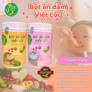 Bột Ăn Dặm Việt Lộc cho bé từ 4-10 tháng tuổi gồm 2 loại hàng sẵn date cập nhật liên tục