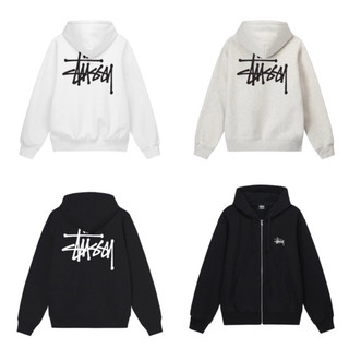Áo hoodie zip stussy basic