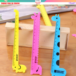 Thước kẻ động vật siêu kute hình hươu voi 15cm, thước kẻ cute cho bé