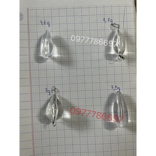 hạt gạo trợ lực ném xa màu trong suốt