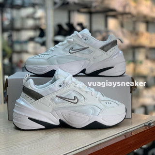 🔥Ảnh thật🔥 Giày sneaker m2k trắng gót đen