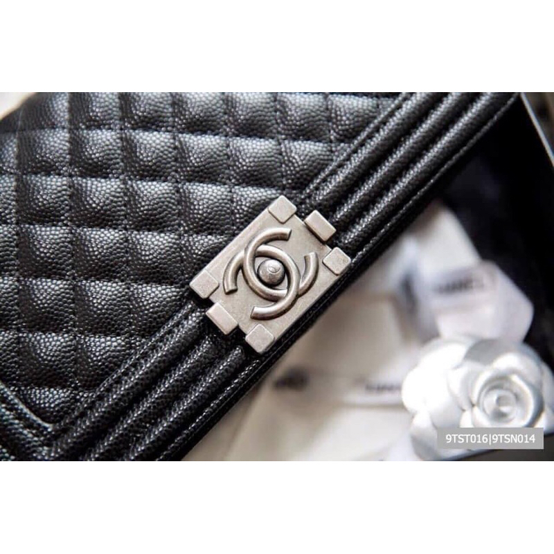 Túi dây xích da hạt khoá vàng-khoá bạc box nam châm