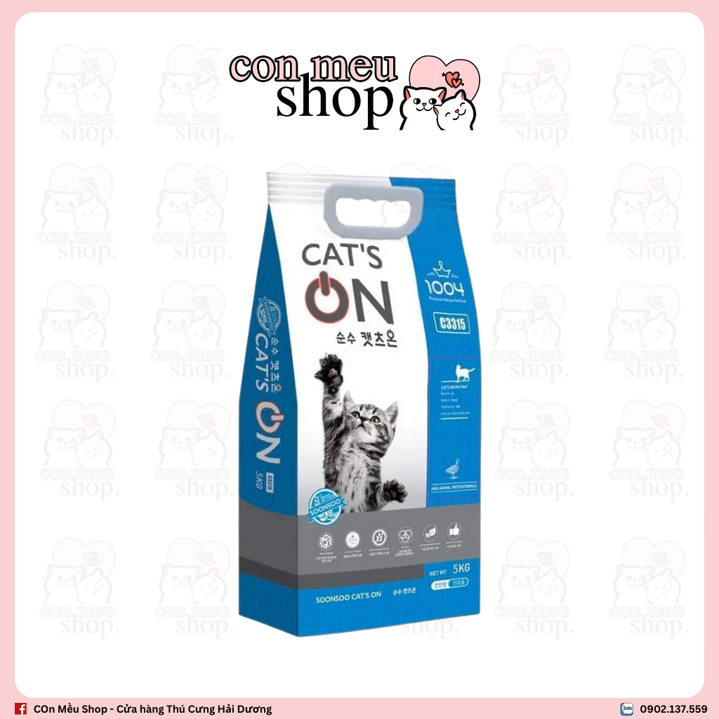 Thức ăn hạt cho mèo Cat’s On Hàn Quốc bao 5kg