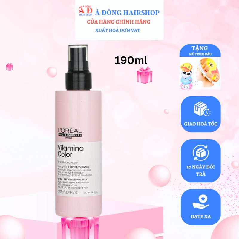 Xịt dưỡng khóa màu nhuộm L’Oréal Serie Expert Color 10 in 1 Spray