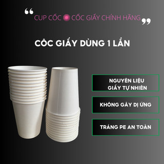 100 Chiếc Cốc Giấy 30ml cốc giấy 1OZ hàn quốc cao cấp
