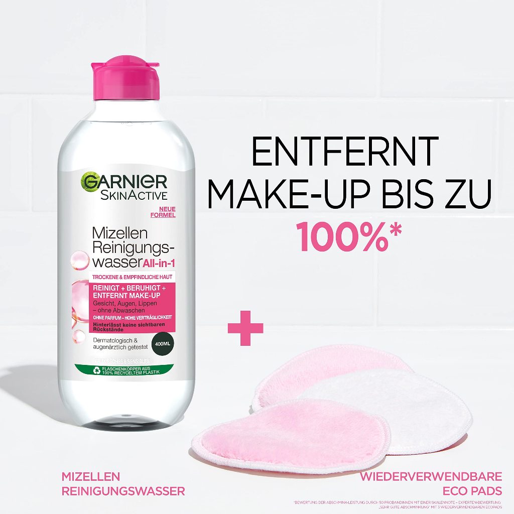 [HÀNG CHÍNH HÃNG] Nước tẩy trang Garnier Micellar bản Nga Đức Pháp Lọ 400ml | BigBuy360 - bigbuy360.vn