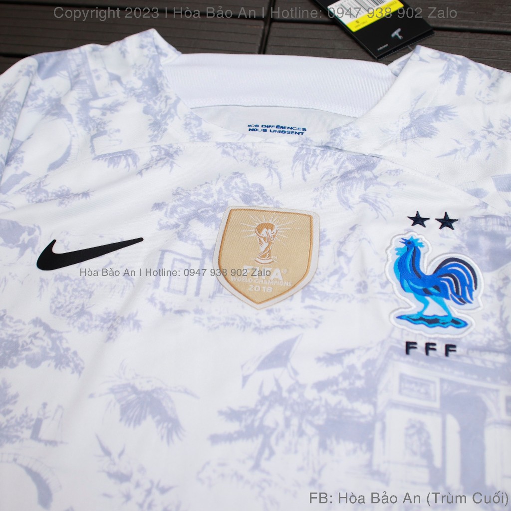 Bộ Quần Áo Bóng Đá, Đồ Đá Banh Đội Tuyển Pháp Euro 2024 - Áo Tuyển Pháp Sân Nhà Sân Khách WC 2023/24 - Vải Thái Cao Cấp