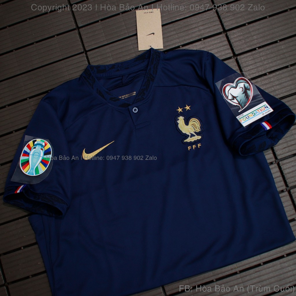 Bộ Quần Áo Bóng Đá, Đồ Đá Banh Đội Tuyển Pháp Euro 2024 - Áo Tuyển Pháp Sân Nhà Sân Khách WC 2023/24 - Vải Thái Cao Cấp