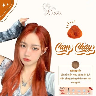 Thuốc nhuộm tóc màu cam cháy kirei hair, kireihair, kireihair