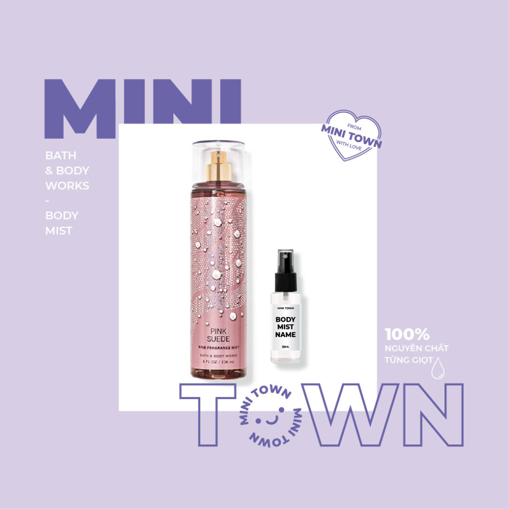 PINK SUEDE - Xịt Thơm Lưu Hương Toàn Thân Bath & Body Works Fine Fragrance Mist