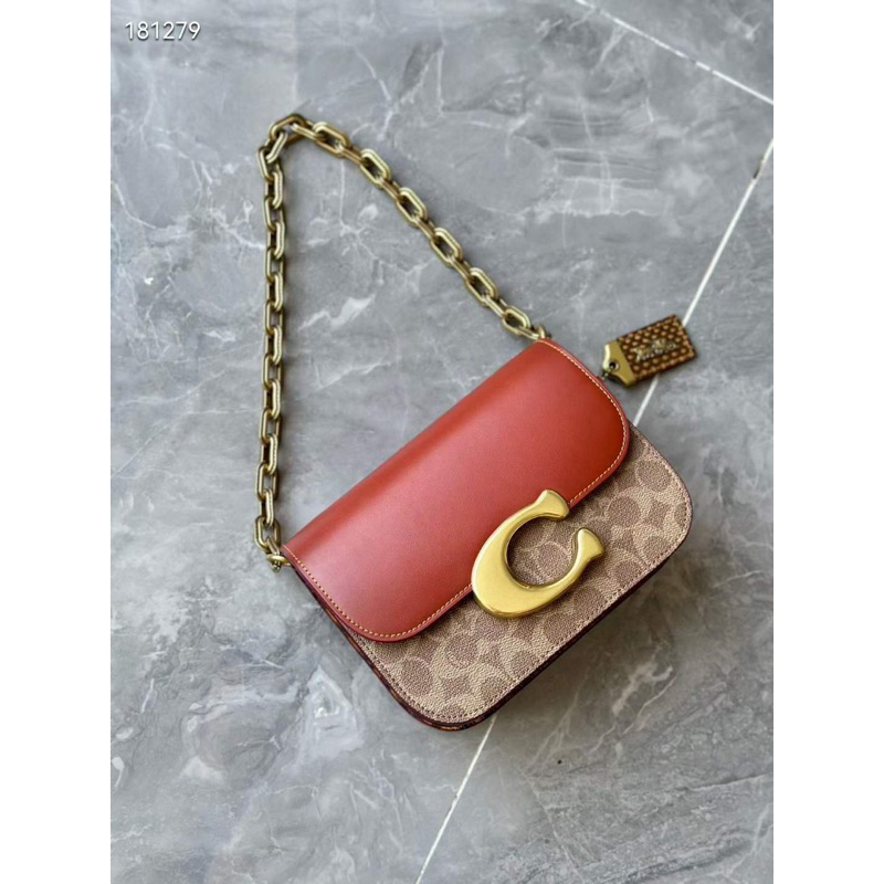 Túi coach idol phối hoạ tiết đeo chéo nữ