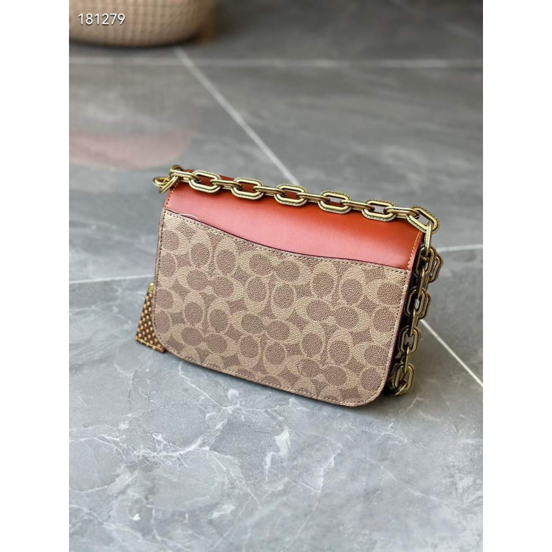 Túi coach idol phối hoạ tiết đeo chéo nữ