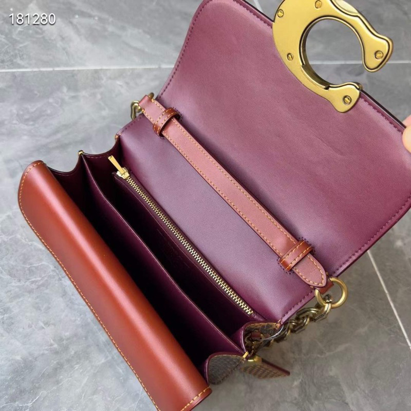 Túi coach idol phối hoạ tiết đeo chéo nữ