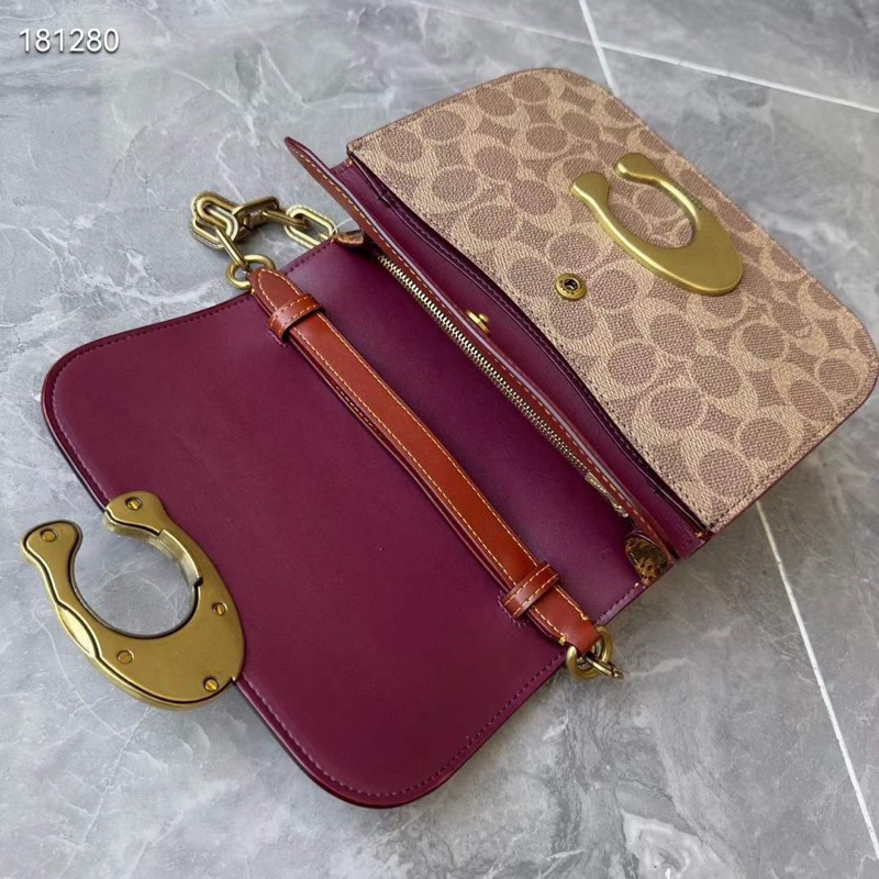 Túi coach idol phối hoạ tiết đeo chéo nữ