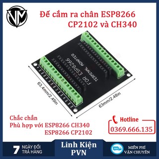 Đế ra chân domino cho esp8266 ch340 - esp8266 cp2102