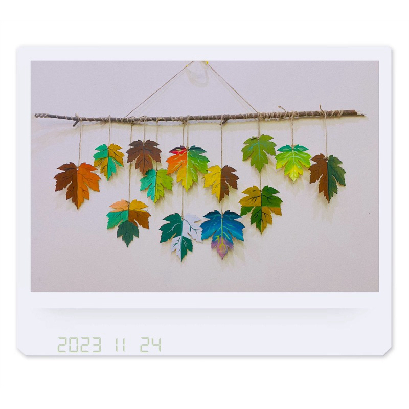 Lá phong bằng gỗ dùng decor trang trí tường KG0941