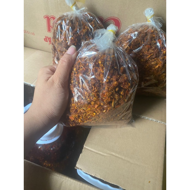 500g vụn bò ớt trộn bánh tráng 55k