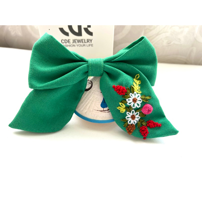 Dây cột tóc thêu tay