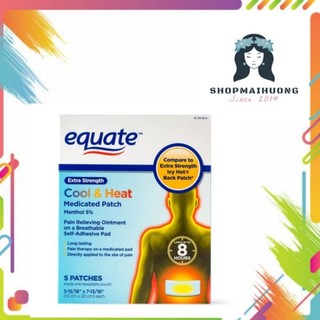 Miếng dán giảm đau Equate Cool and Heat Patch