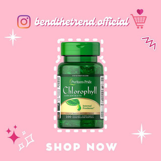 Viên uống diệp lục puritan's pride chlorophyll 100v softgels