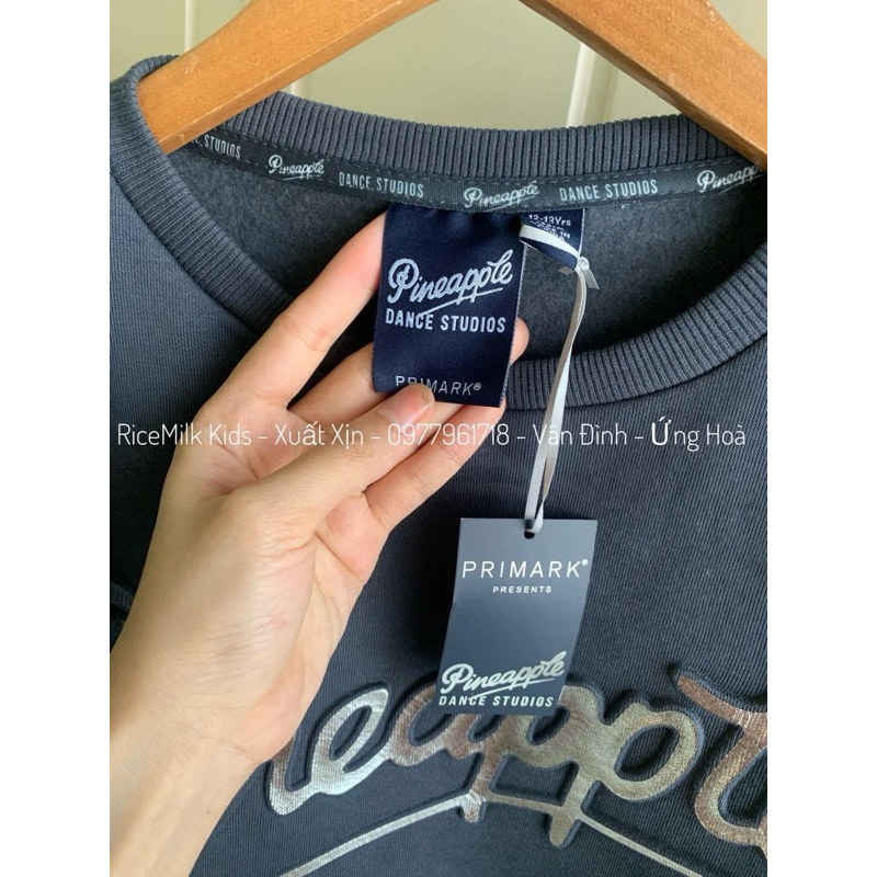 Bộ nỉ Primark màu ghi đá xuất dư xịn