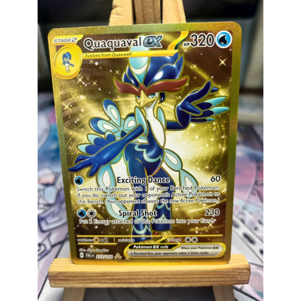 Thẻ Pokemon Quaquaval ex - 273/193 - Gold Secret Rare