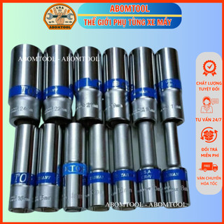 Đầu khẩu tuýp top 1/2" lục giác xịn, đầu khẩu lục giác dài 76mm abomtool