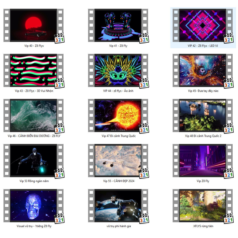 USB Hiệu Ứng Đi Cảnh Full HD 4K - 64GB /128GB Dùng Cho Máy Chiếu, Màn Hình