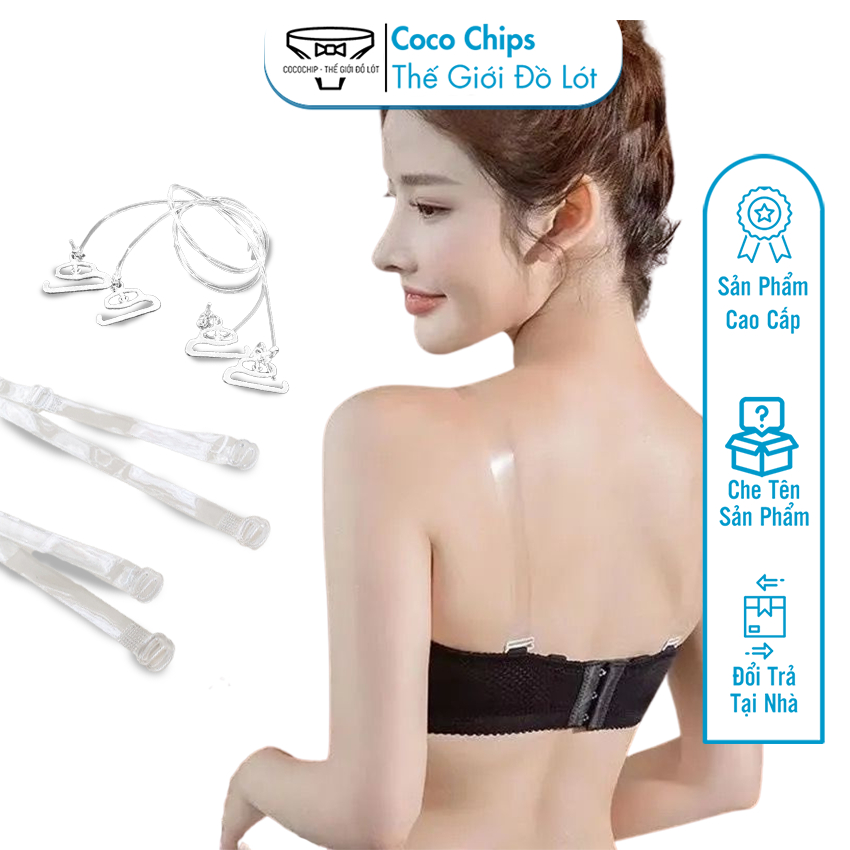 Dây Áo Ngực Trong Suốt Mềm Dẻo, Mỏng Nhẹ Siêu Dai Chống Trượt, Móc Cài Chắc Chắn, Dễ Tăng Chỉnh |DL096