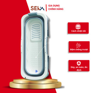 Bồn Tắm Silicon Gấp Gọn Chất Liệu Nhựa Siêu Bền- Hàng Chính Hãng SEKA