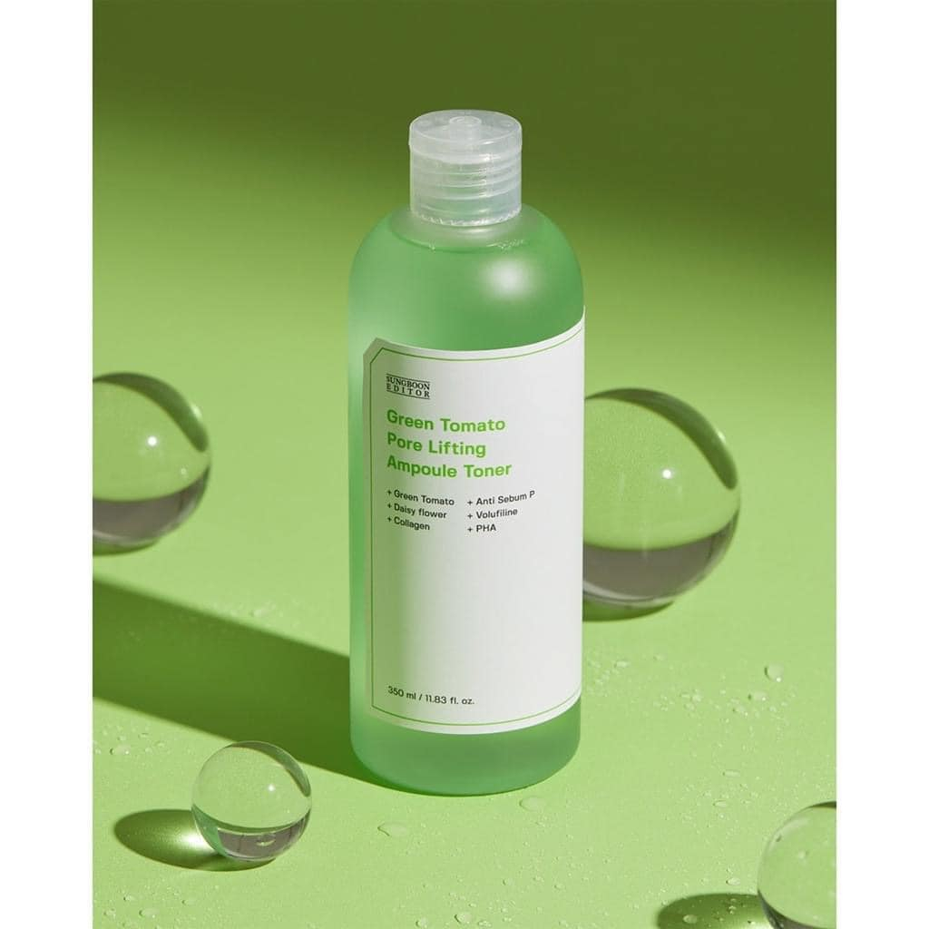 Nước Hoa Hồng Chiết Xuất Cà Chua Xanh SUNGBOON EDITOR GREEN TOMATO PORE LIFTING AMPOULE TONER 350ml