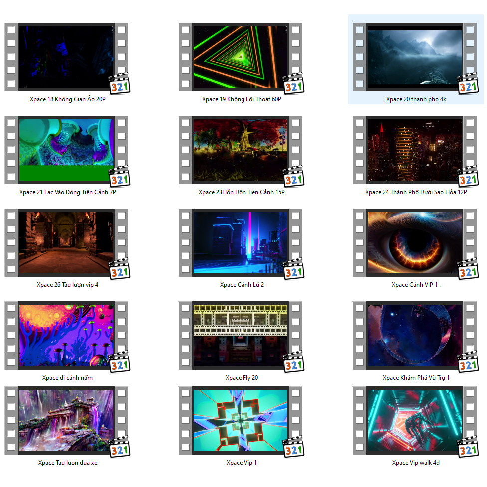 USB Hiệu Ứng Đi Cảnh Full HD 4K - 64GB /128GB Dùng Cho Máy Chiếu, Màn Hình