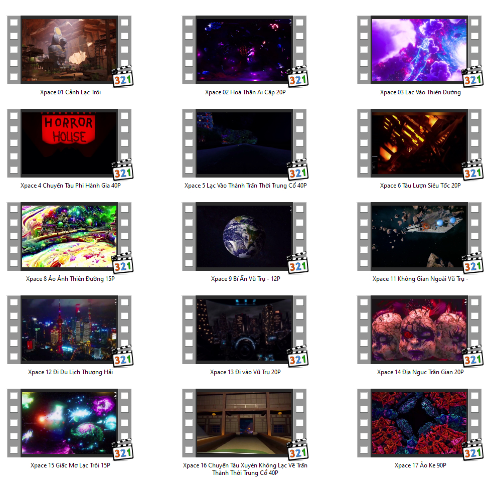 USB Hiệu Ứng Đi Cảnh Full HD 4K - 64GB /128GB Dùng Cho Máy Chiếu, Màn Hình