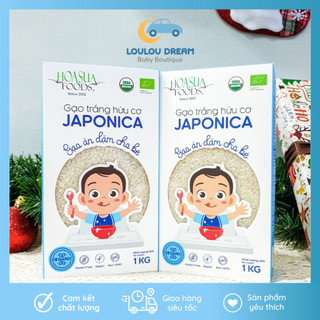 Gạo trắng hữu cơ Japonica Organic Rice 1kg cho bé ăn dặm