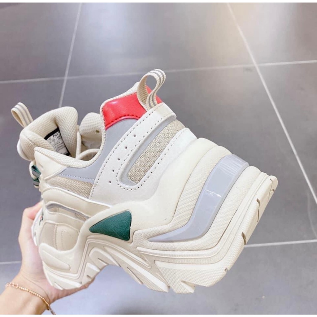 Giày thể thao nữ Fila Interation Light đế độn cao hack dáng, siêu bền chính hãng Hàn Quốc sale