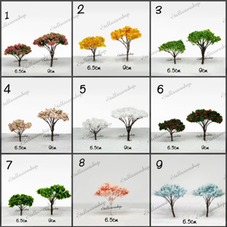 Mô hình cây xanh mini thân kẽm size 7-9cm trang trí tiểu cảnh trang trí nhà mô hình, terrarium