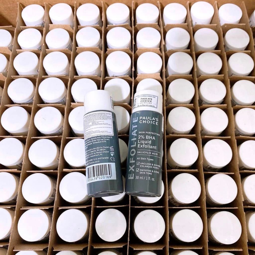 Tẩy da chết hóa học 2% BHA Pau.Choice Skin Perfecting 30ml, 118ml giảm mụn ẩn, làm sạch sâu