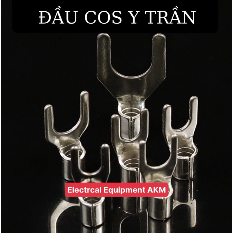 Cos y trần túi 1000c,đầu cos trần y,cốt chữ y,cốt chữ u,chẻ,chỉa,càng cua ( GÓI 1000 CÁI)
