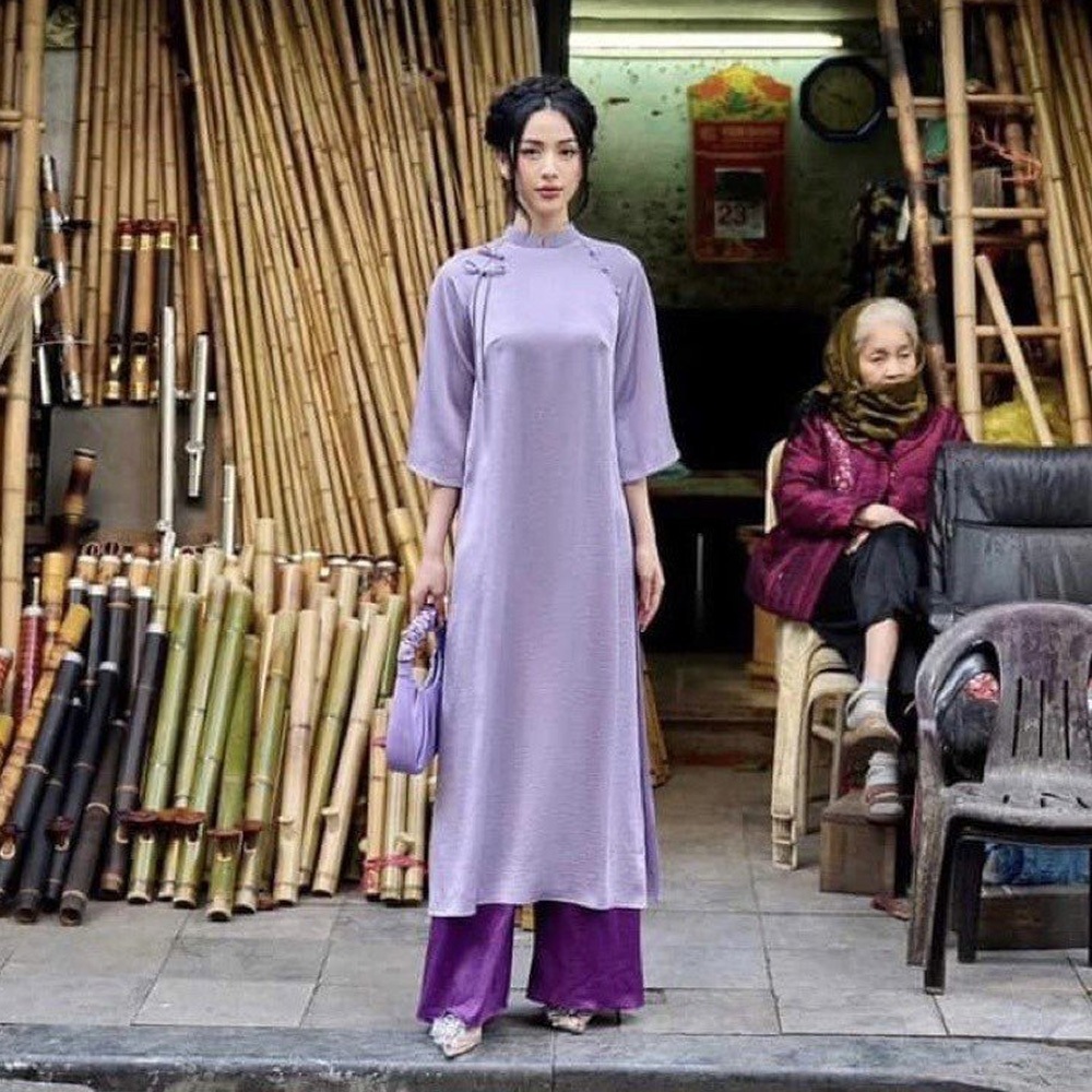 Áo Dài Cách Tân Nữ Dáng Suông TH07
