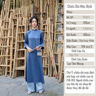 Áo Dài Cách Tân Nữ Dáng Suông TH07
