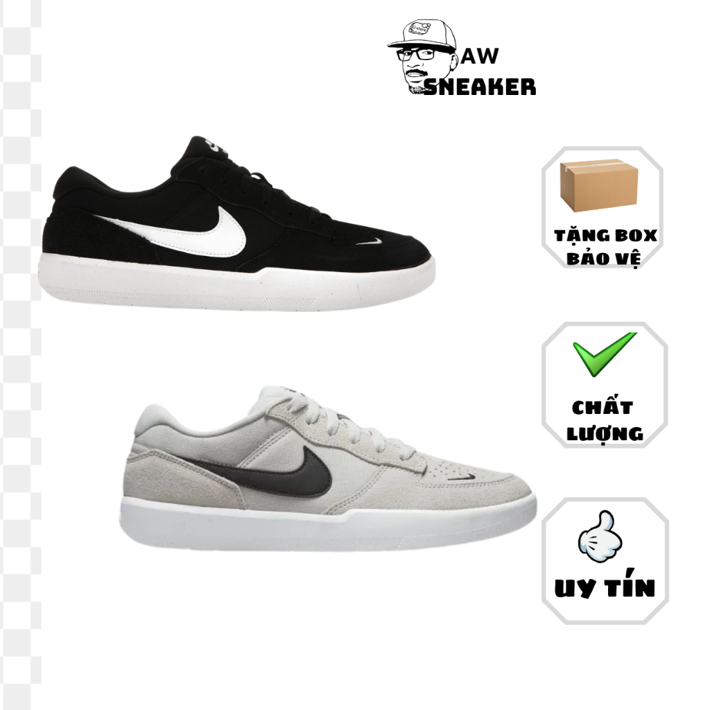 Giày Thể ThaoNi.ke SB Force 58 Black White Hot 2023,Giày Sneaker Sb Xám - Đen Trắng Cao Cấp Dành Cho Nam Nữ Full Pk