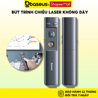 Bút trình chiếu Laser mini Baseus ACFYB không dây cho Laptop/ Mac (100m. 2.4Ghz USB/Type C )