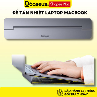 Đế tản nhiệt Laptop Macbook siêu mỏng Baseus chất liệu nhôm cao cấp có thể gập gọn