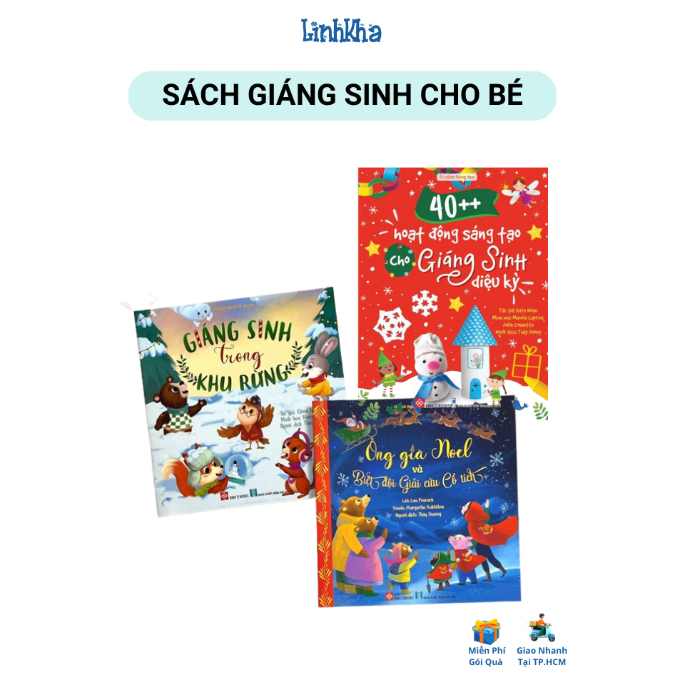 Sách Noel cho bé: 40++ Hoạt Động Sáng Tạo - Giáng Sinh Trong Khu Rừng - Ông Già Noel Và Biệt Đội Giải Cứu - Đinh Tị